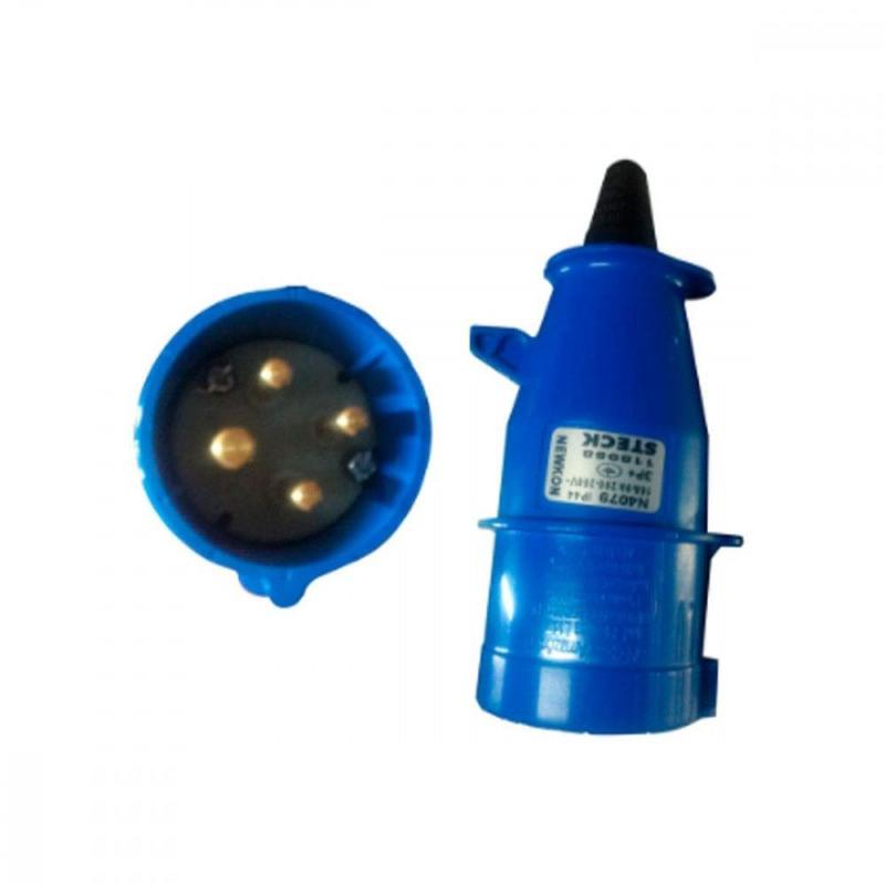 piっちゃん Pino 3 Polos+Terra Steck 220V 16A Azul N4079 - Plugs e Adaptadores